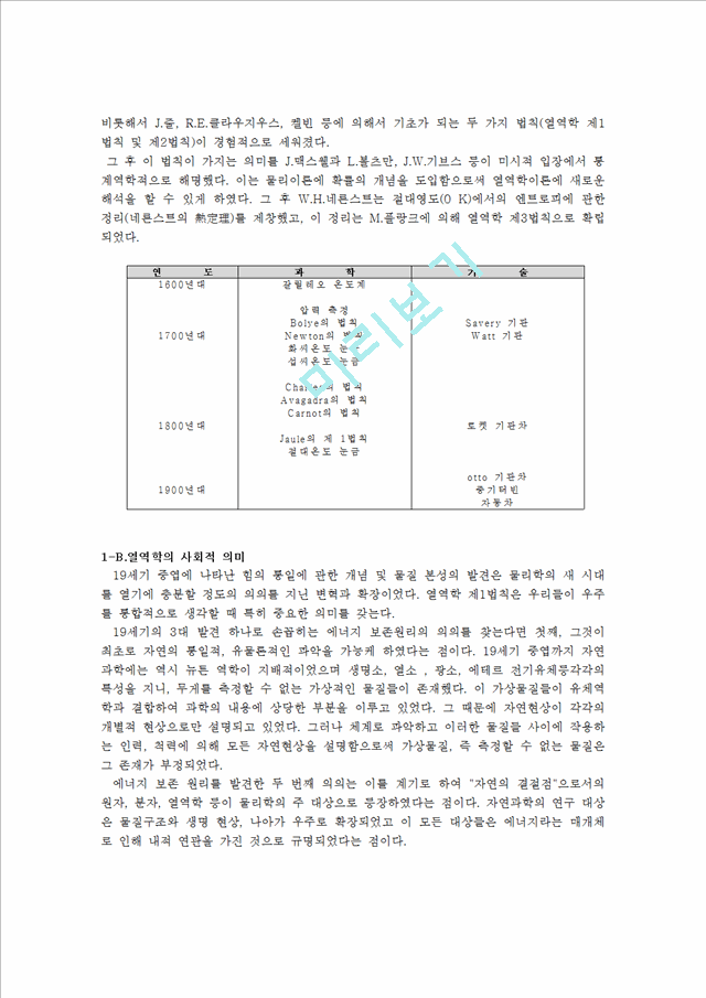 [공학,기술] 열역학 - 열역학 역사, 열역학 법칙, 열역학과 실생활   (3 )